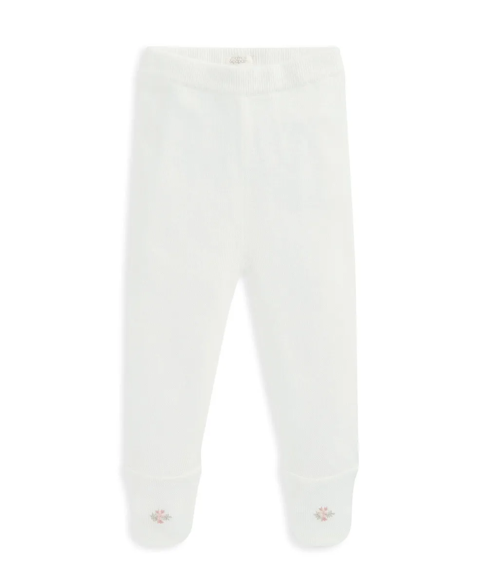 Embroidered Knit Outfit Set