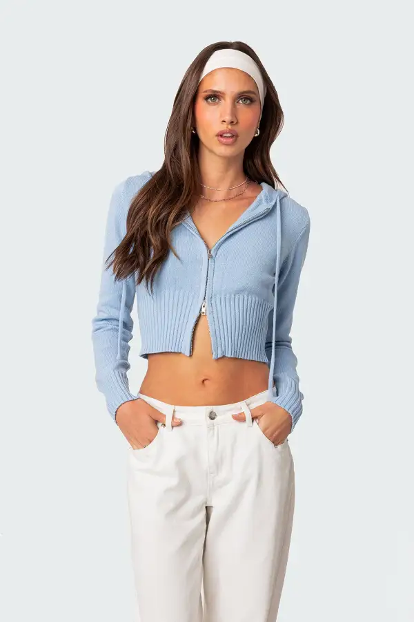 Desiree Knitted Hooded Cardigan