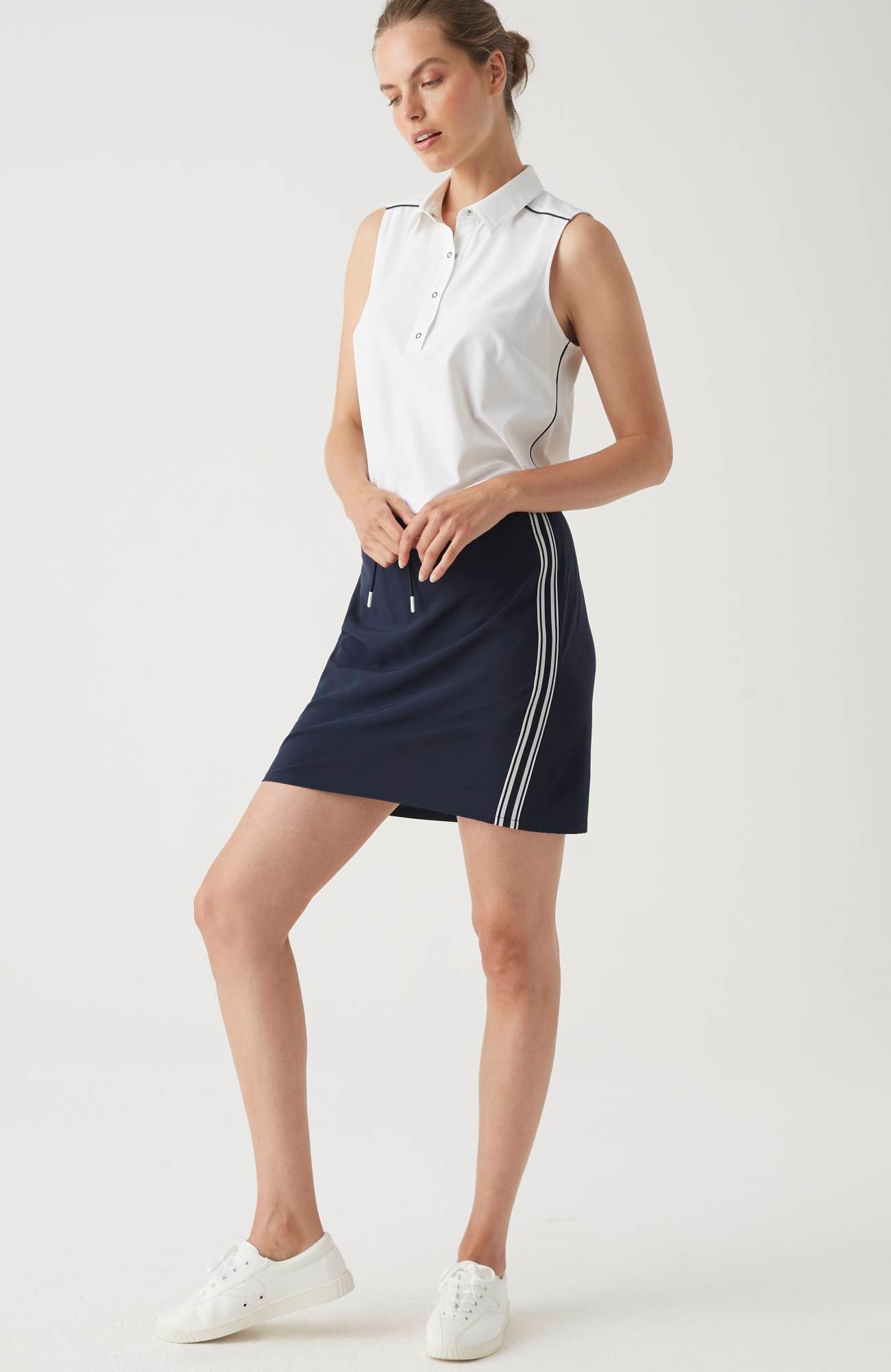 Fit On-The-Go Striped-Detail Skort
