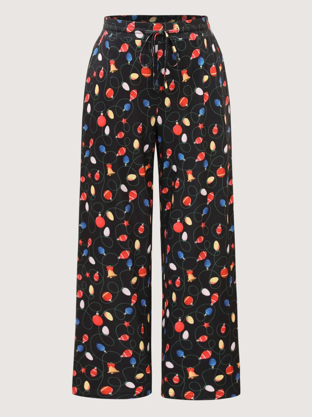 Bulb Print Drawstring Lounge Bottoms