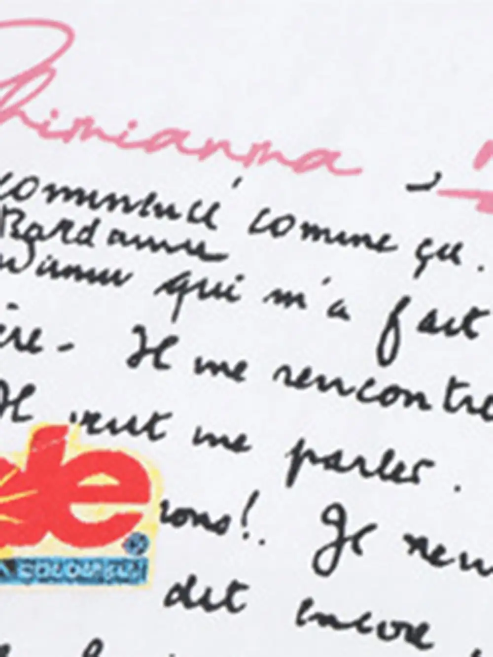 Original Letter Print Design T-shirt