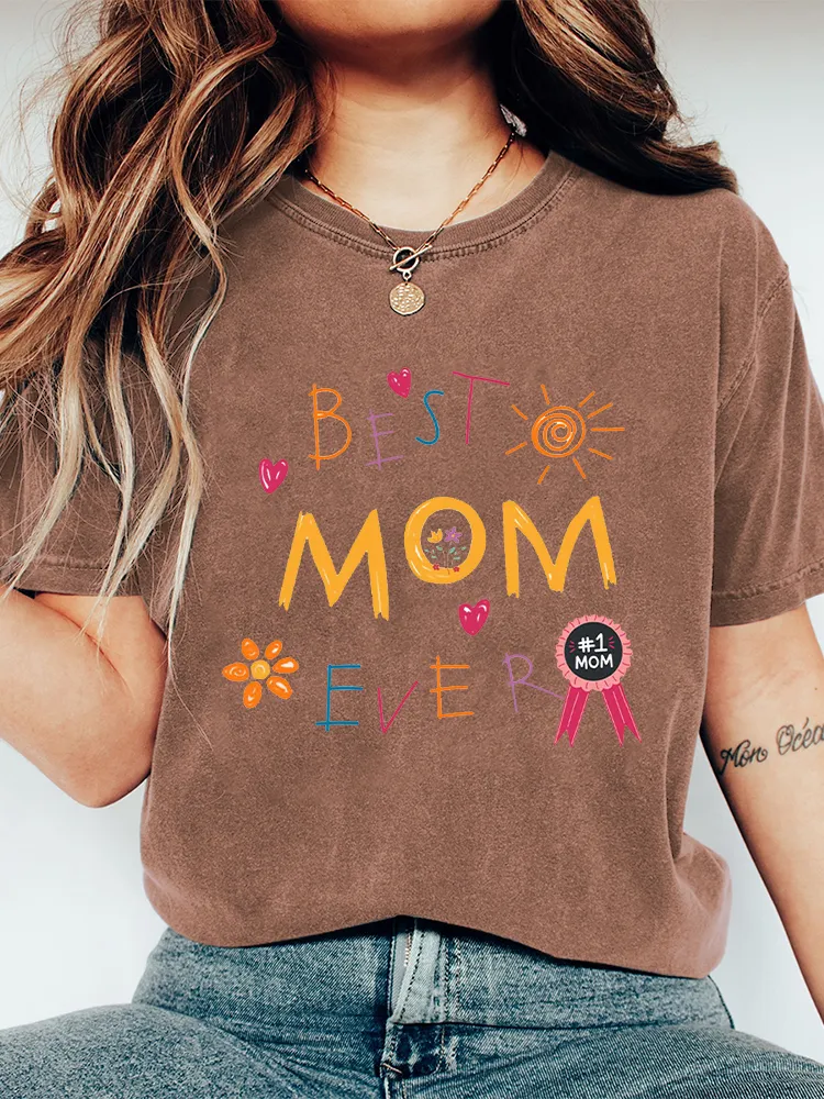 Women'S Best Mom Ever  T-Shirt