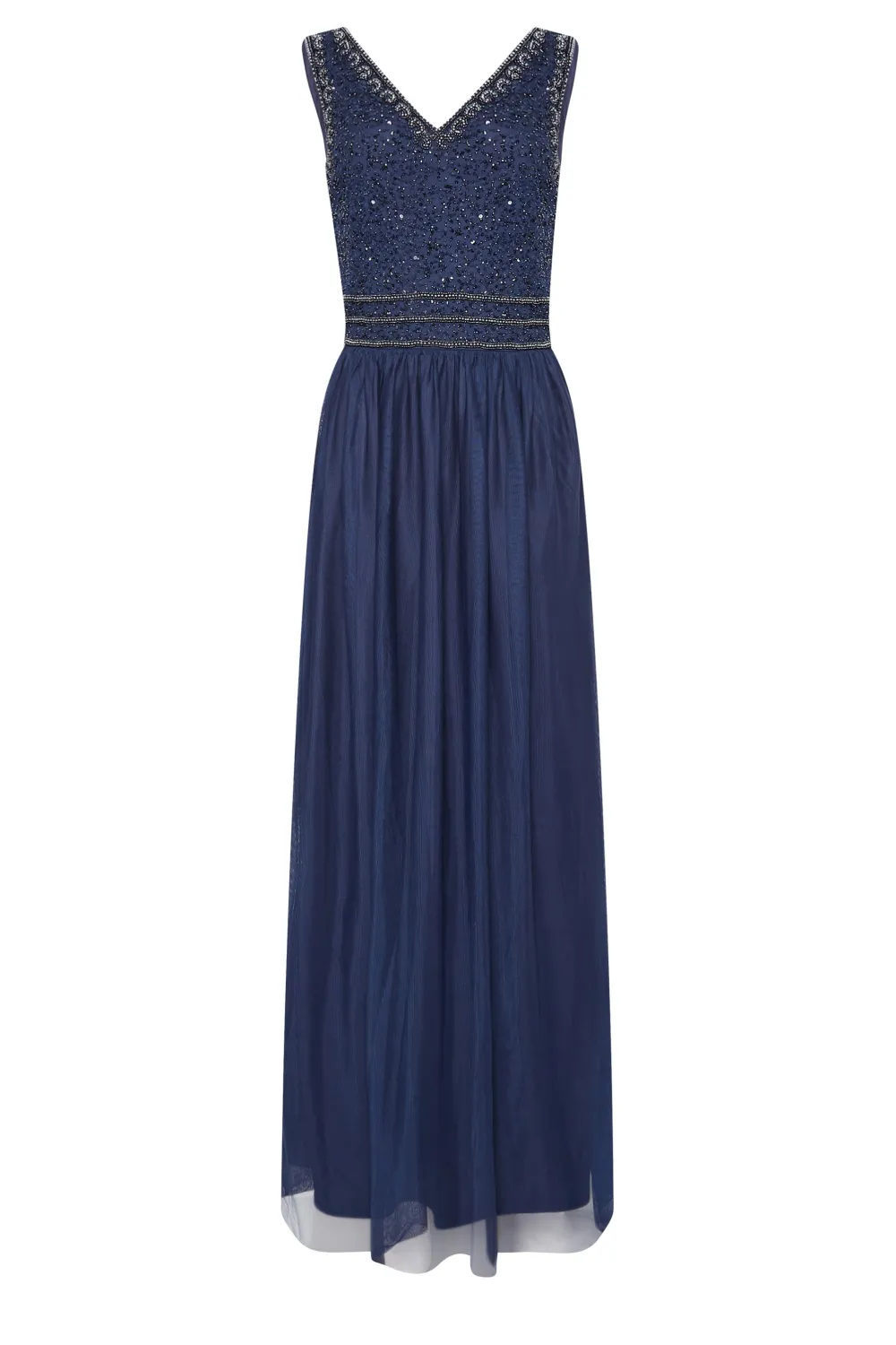 LTS Tall Blush Pink Sequin Hand Embellished Maxi Dress
