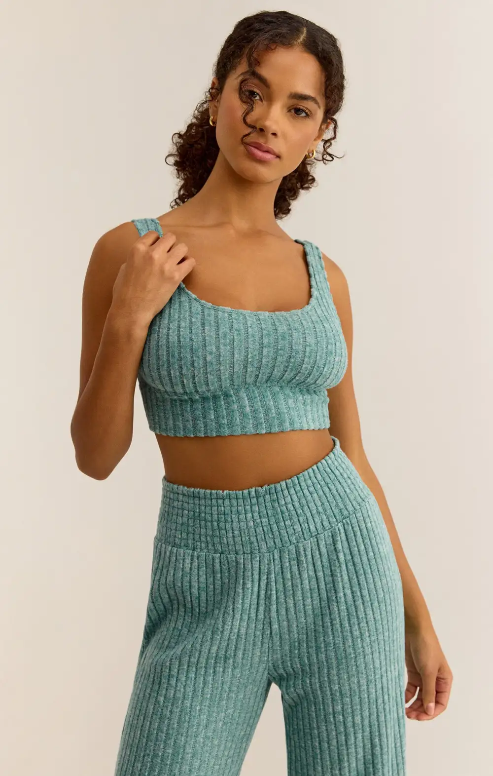 Zoe Silky Rib Tank Bra