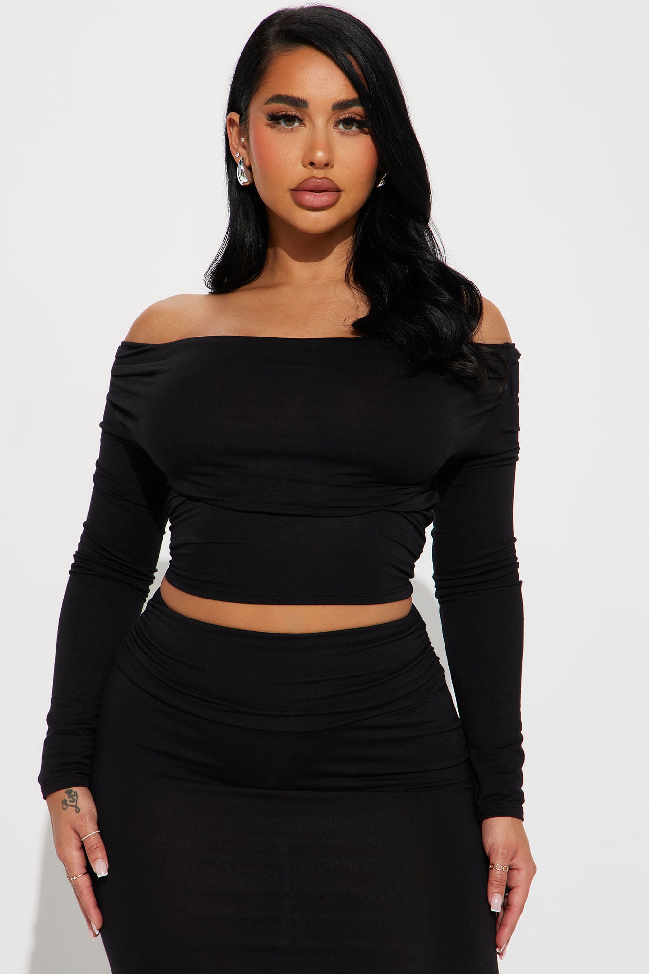 Crazy For Love Skirt Set - Black