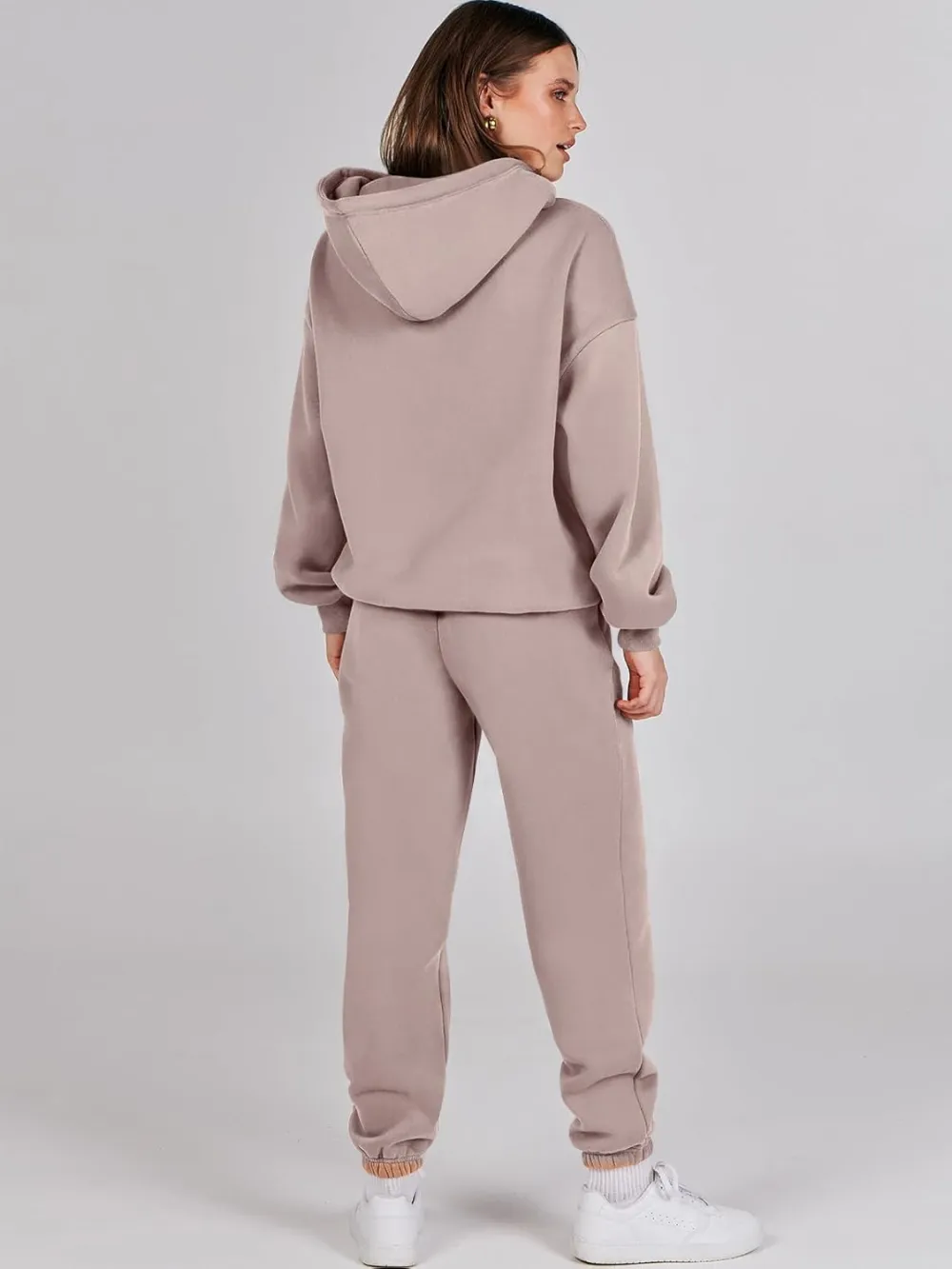 (Clearance Sale $1.99⚡) 2024 Women's Fall Oversized Casual Hoodie Two Piece Sweatshirt Jogging Pants Sweatshirt Set