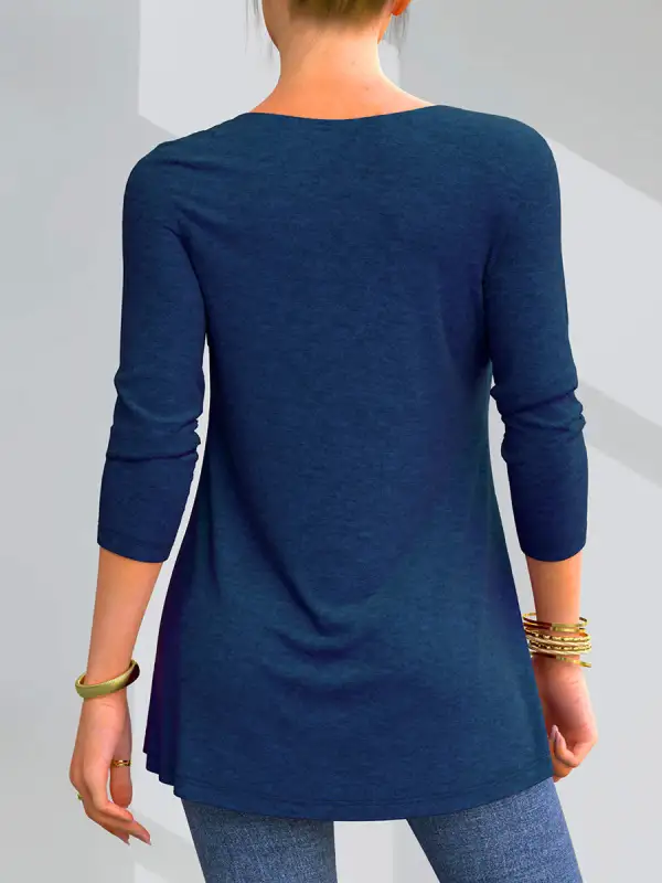 Spring/Autumn Lace Loosen Long Sleeve T-Shirt（⚡Clearance Sale）