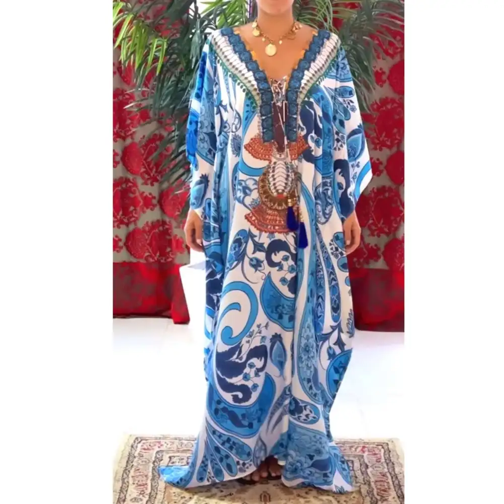 Coco Bella Milano’s Blue kaftan 12-20