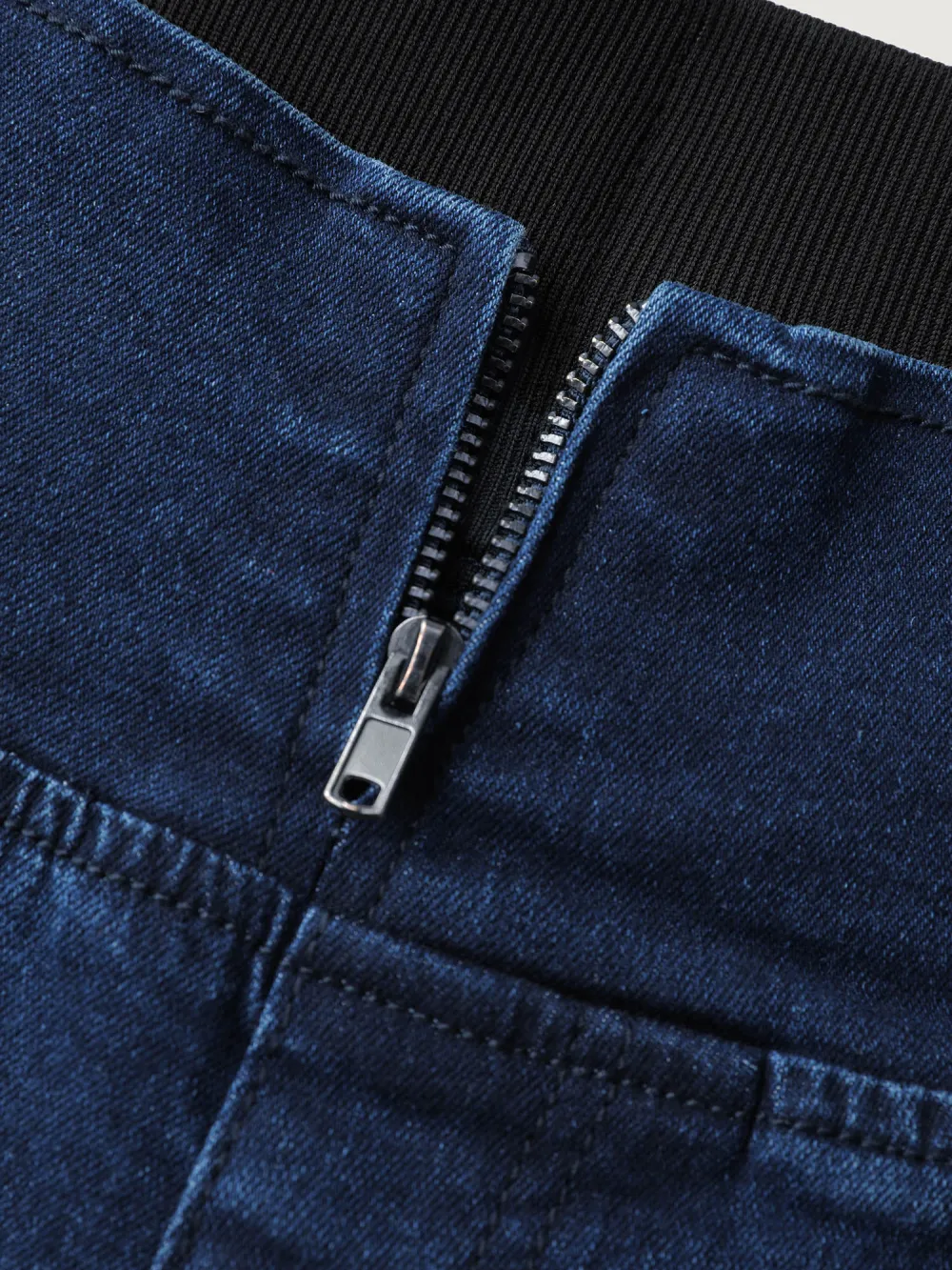 Stretchy Waist Flared Hem Jeans