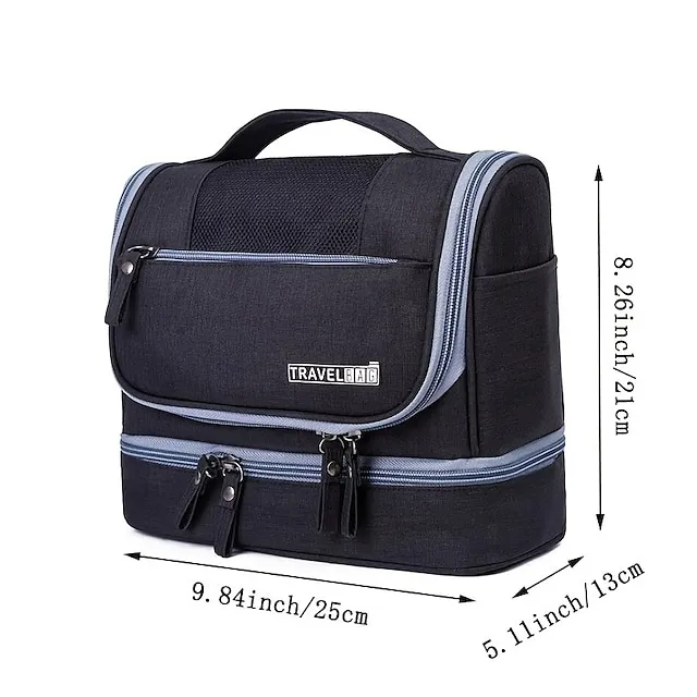 Makeup Bag Women Bags Men Large Waterproof Nylon Travel Cosmetic Bag Organizer Case Necessary Dry And Wet Separation Bag Wash