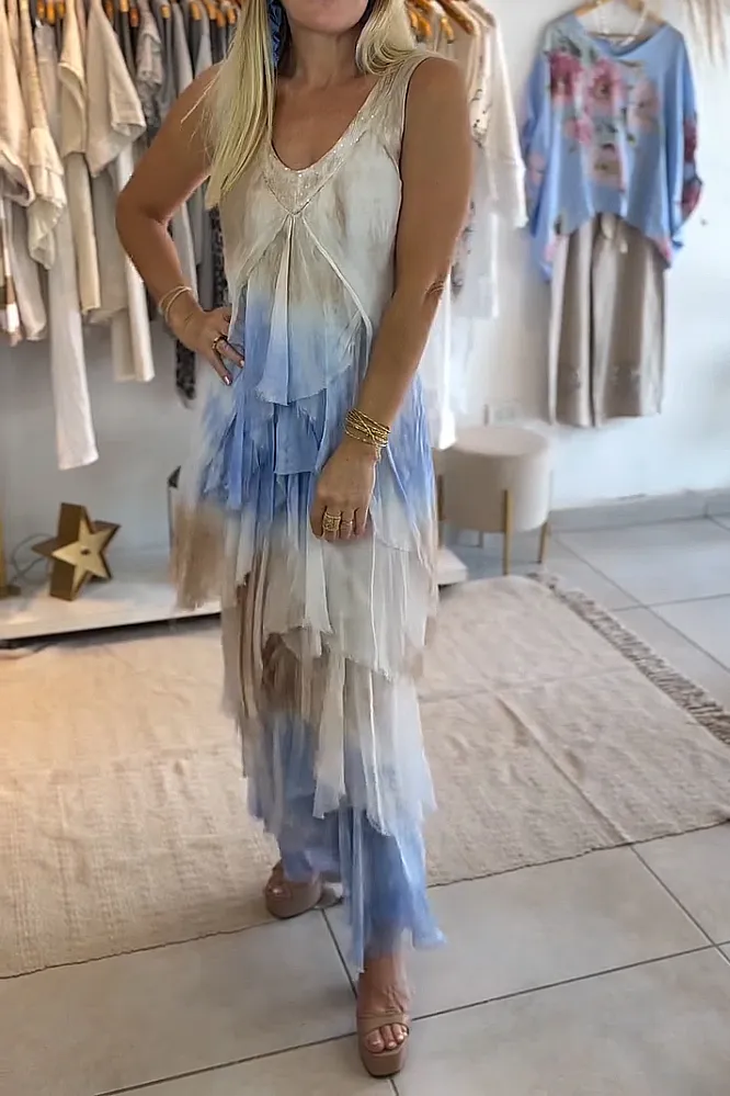 Women's gradient casual dress