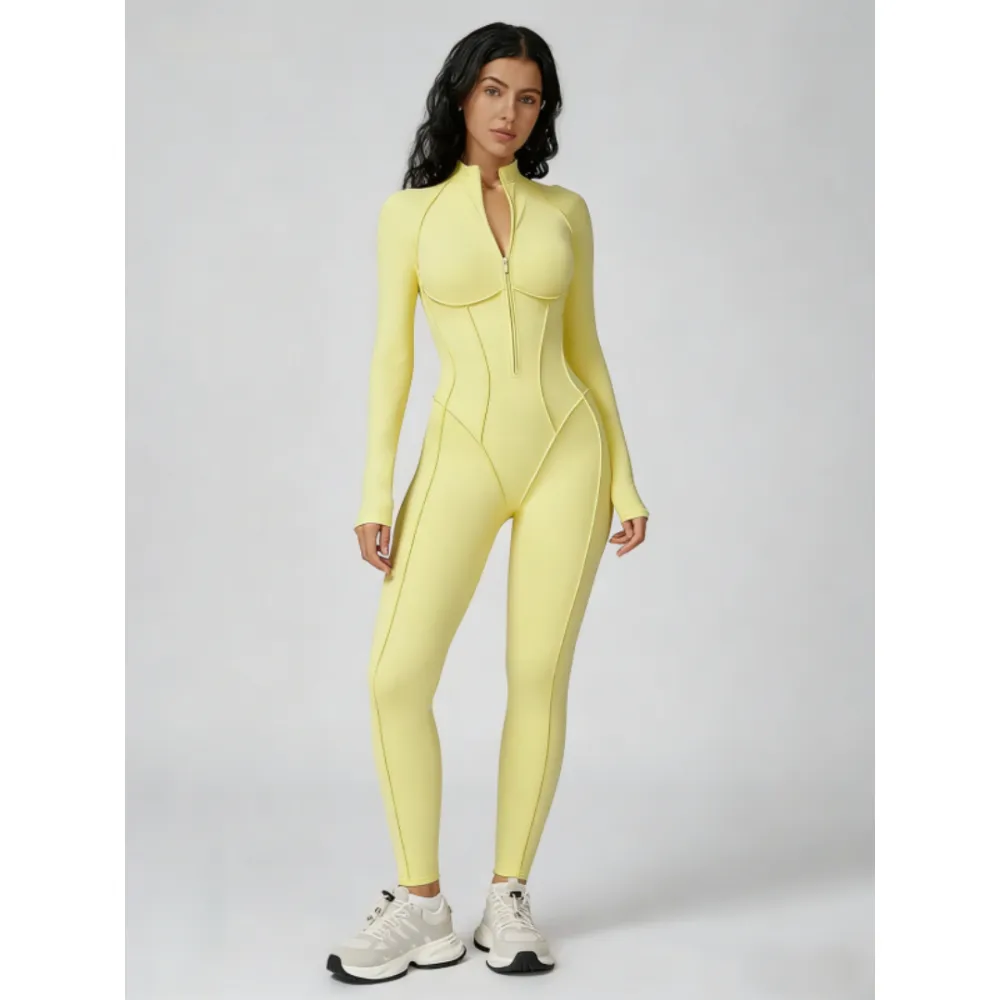 Women's Zippered High-Neck Shaping Bodysuit