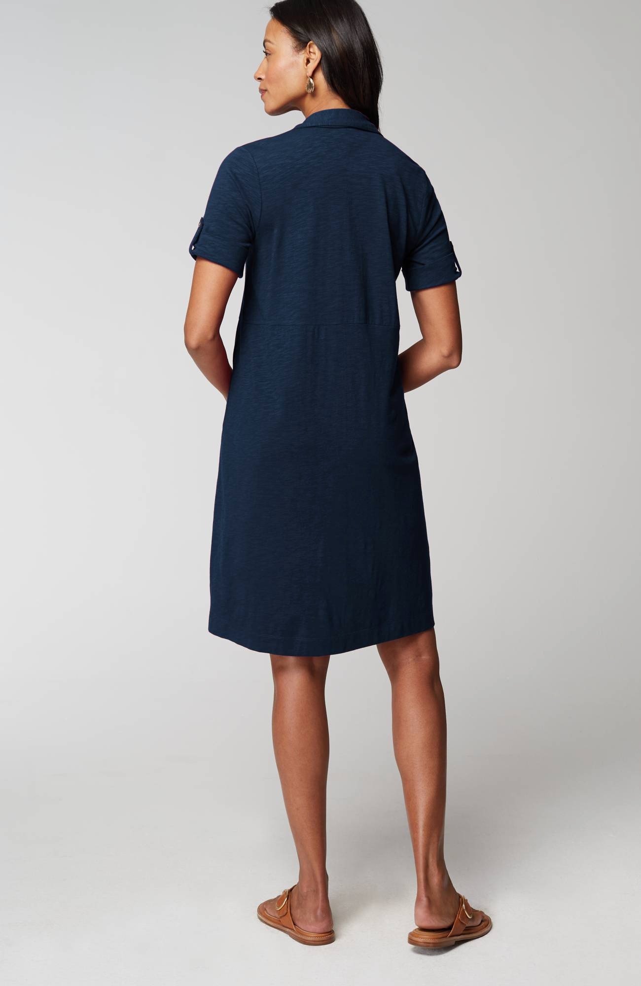 Classic Cotton-Slub Shirtdress