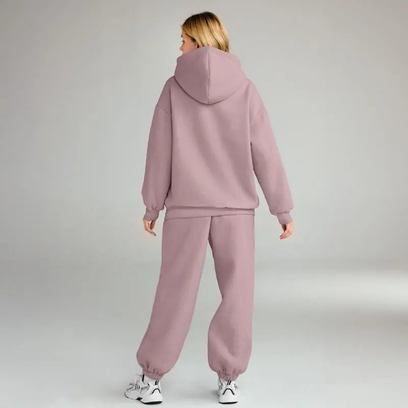 Womens 2 - Piece Lounge Hoodie & Sweatpants Set