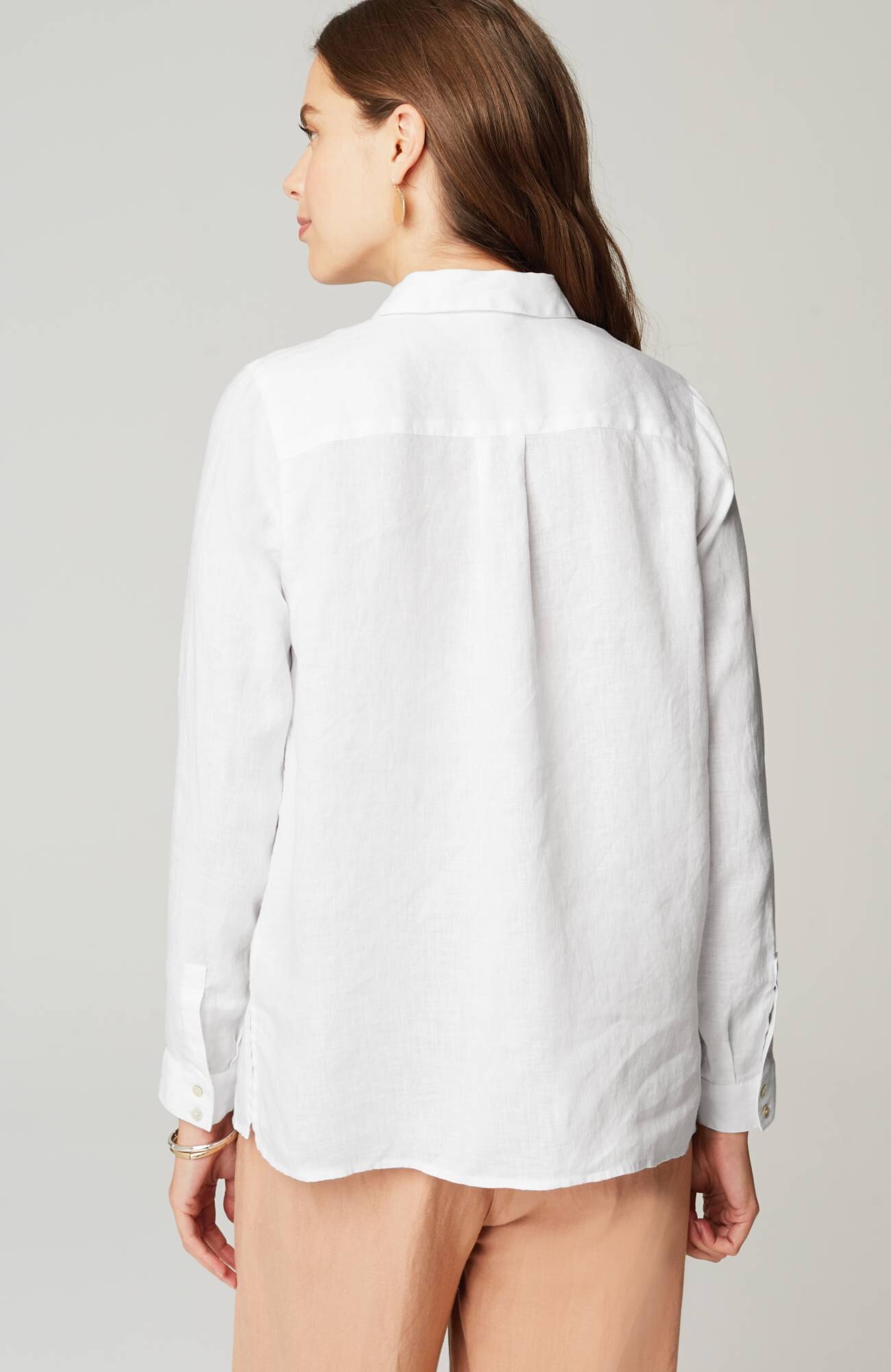 Everyday Linen Button-Front Shirt