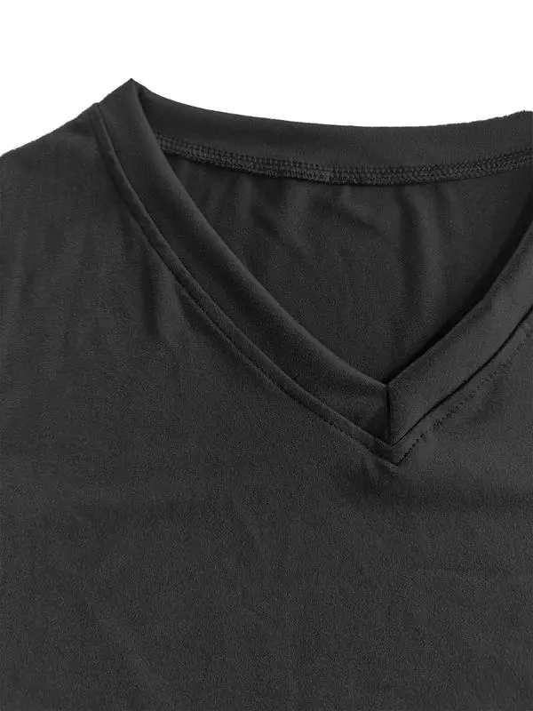 Women's V-Neck T-Shirt Dress – Casual Short Sleeve Summer Dress for Everyday Wear