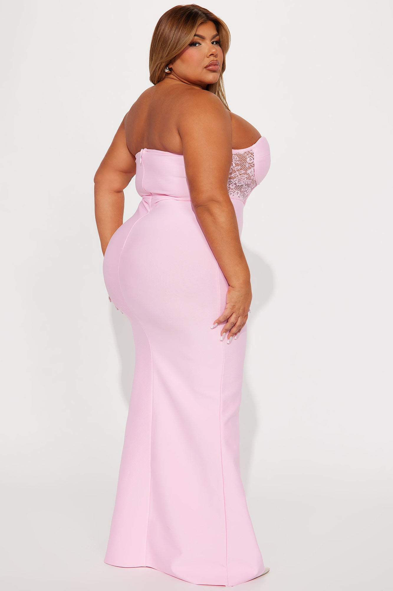 Janie Bandage Gown - Pink