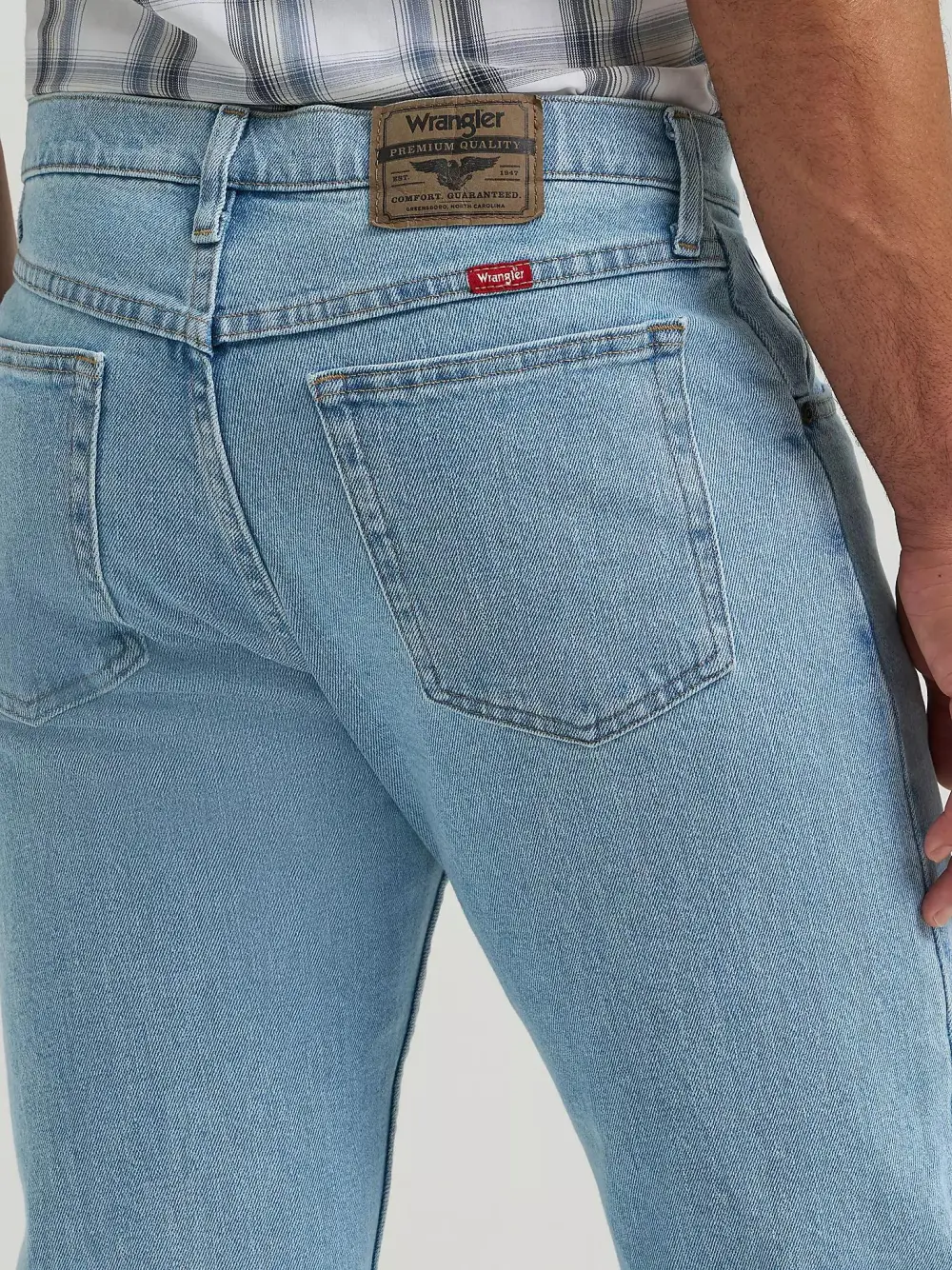 WRANGLER FIVE STAR PREMIUM DENIM FLEX FOR COMFORT REGULAR FIT JEAN IN DARK STONEWASH