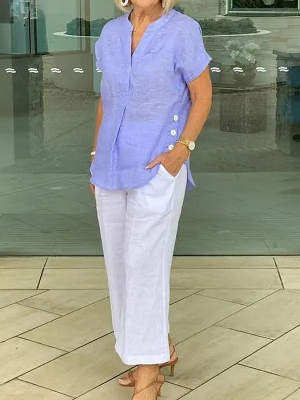 Women's Solid Color Casual Pants
