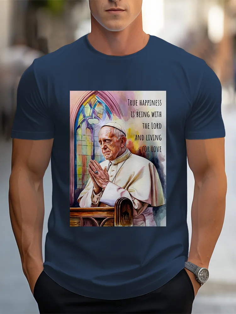 Men'S True Happiness Is Being With The Lord And Living For Love T-Shirt