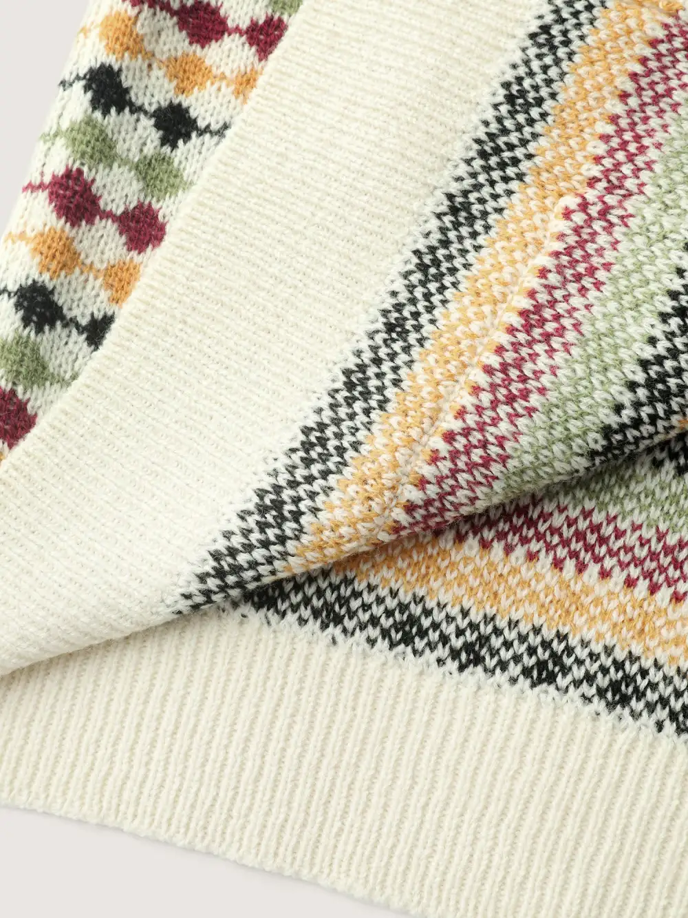 Colorful Dots Open-Front Pockets Knit Cardigan