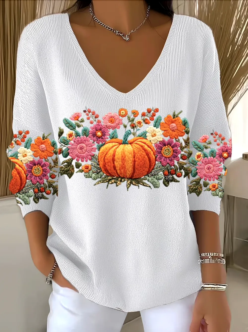 Casual Cotton Halloween Regular Fit Sweater