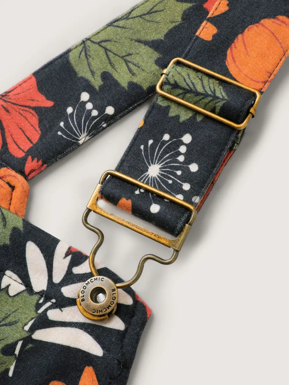 Retro Fall Print Relaxed Fit Jumpsuit