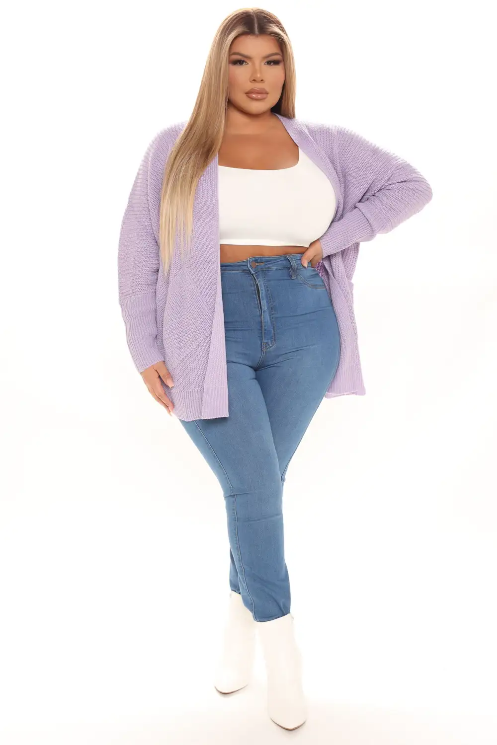 Just Go With It Cardigan - Lavender