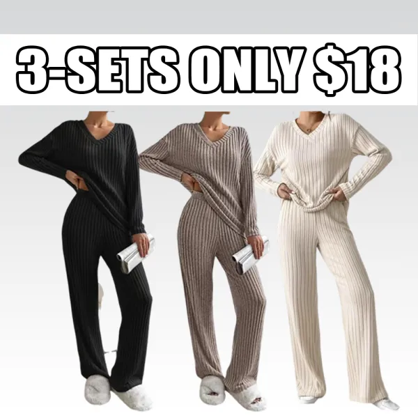 Women's Solid Drop Shoulder Pocket Lounge Set