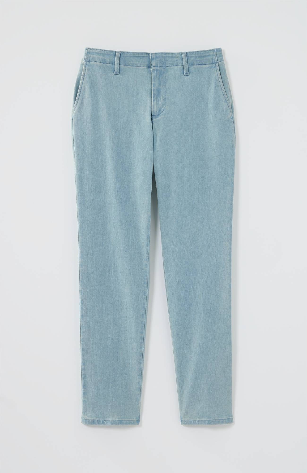 Slim-Leg Denim Trousers