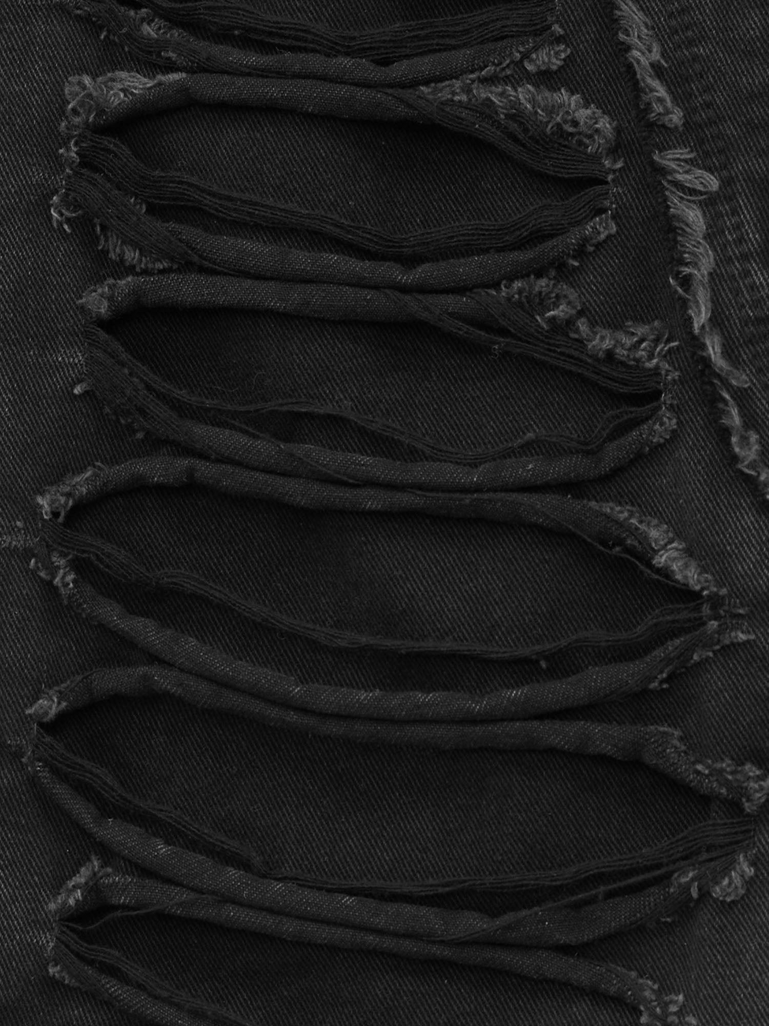 Ripped Double Straight Jeans - 2007