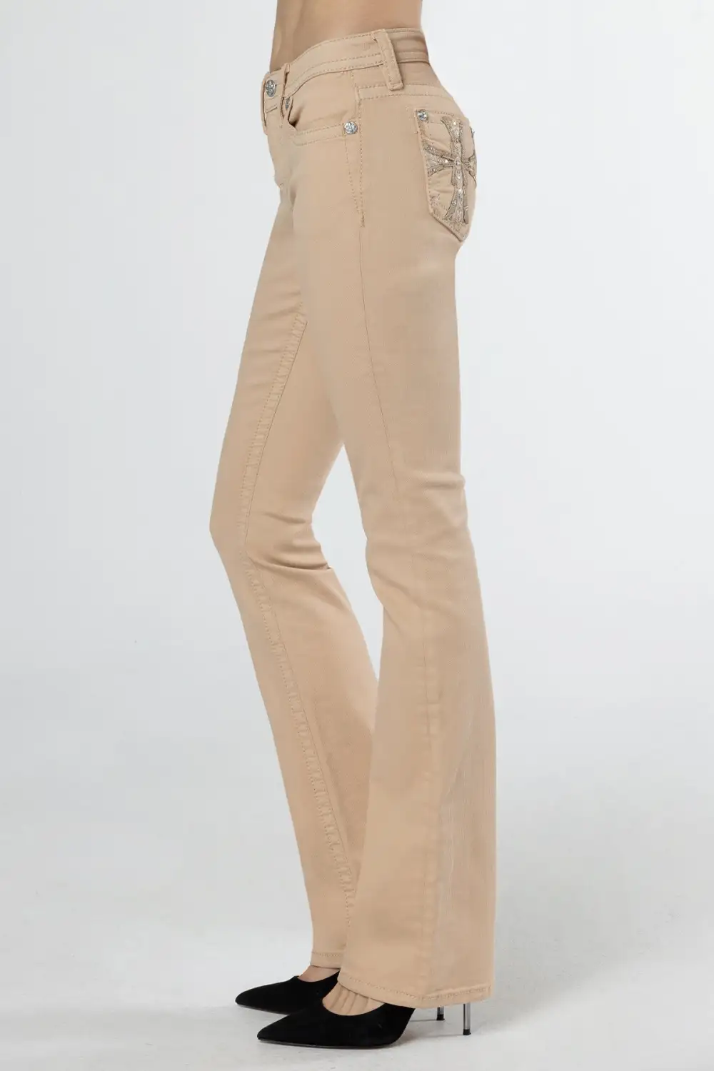 Subtle Cross Bootcut Jeans