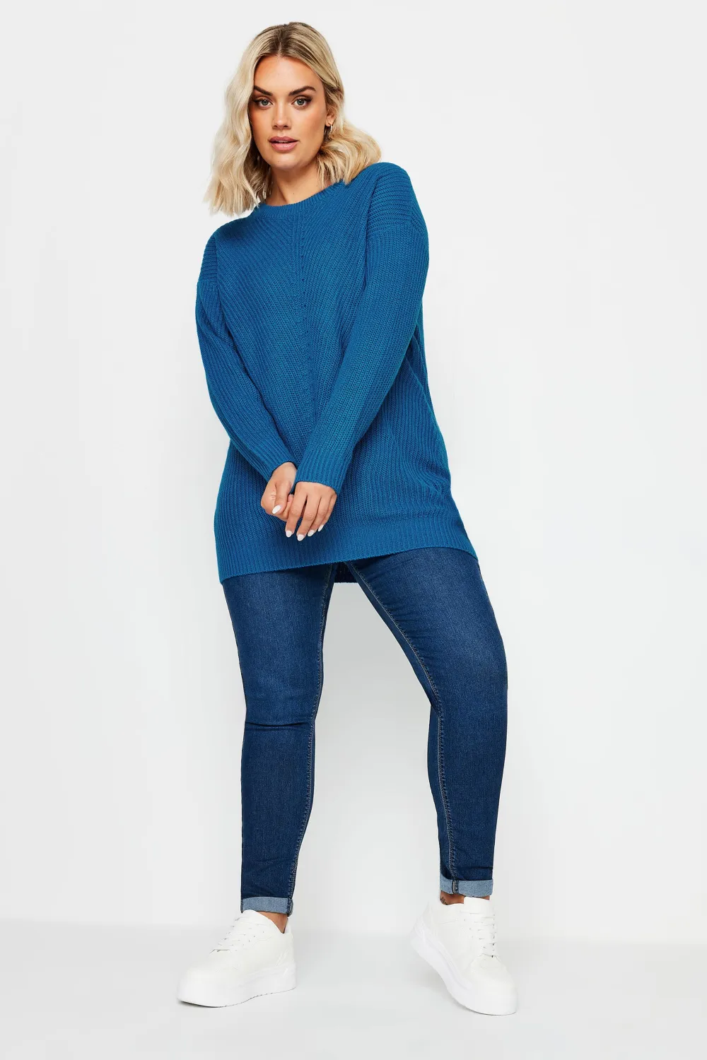 YOURS Curve Pink Essential Knitted Jumper