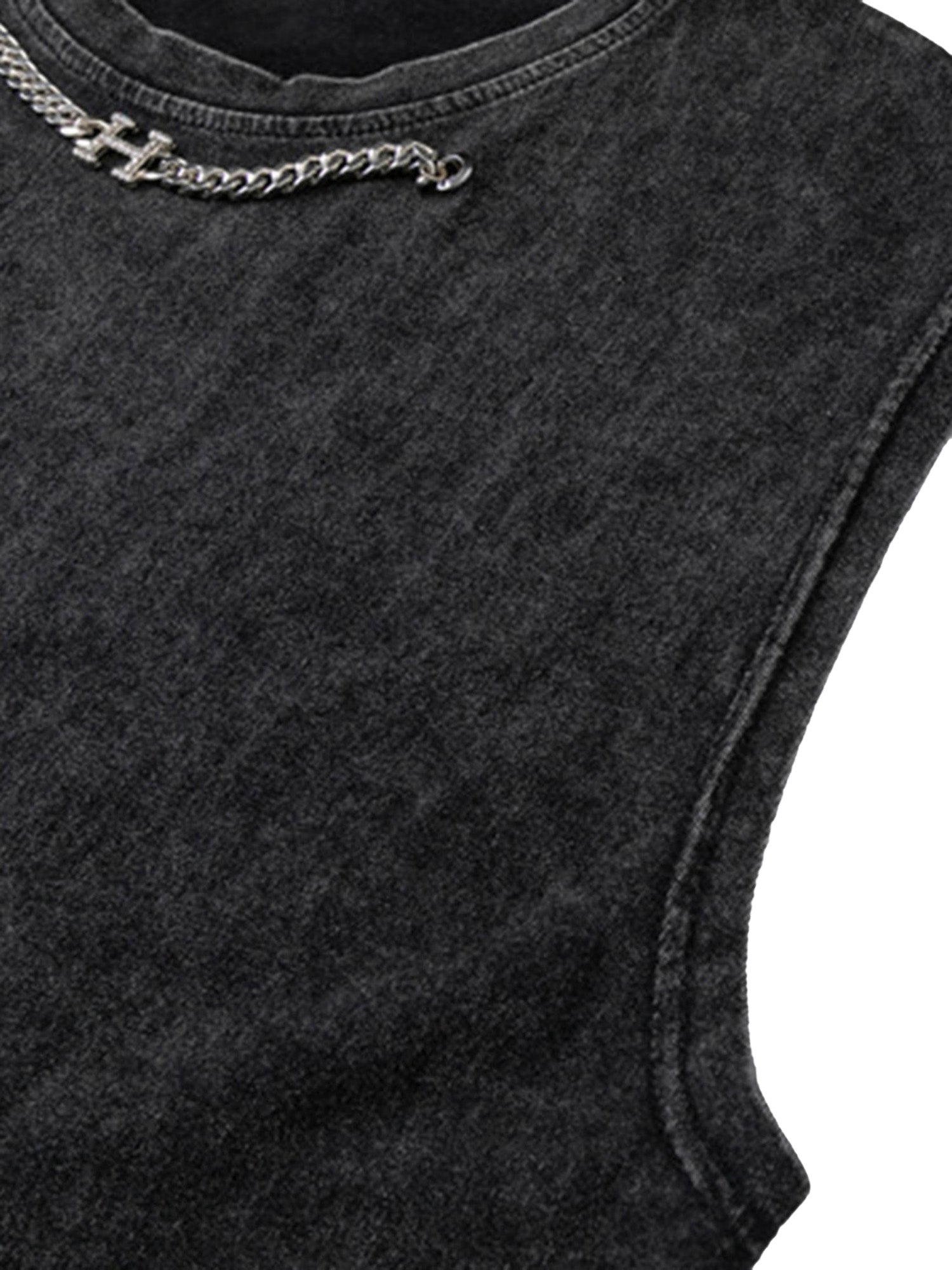 Hip-hop Loose Washed Undershirt -1606