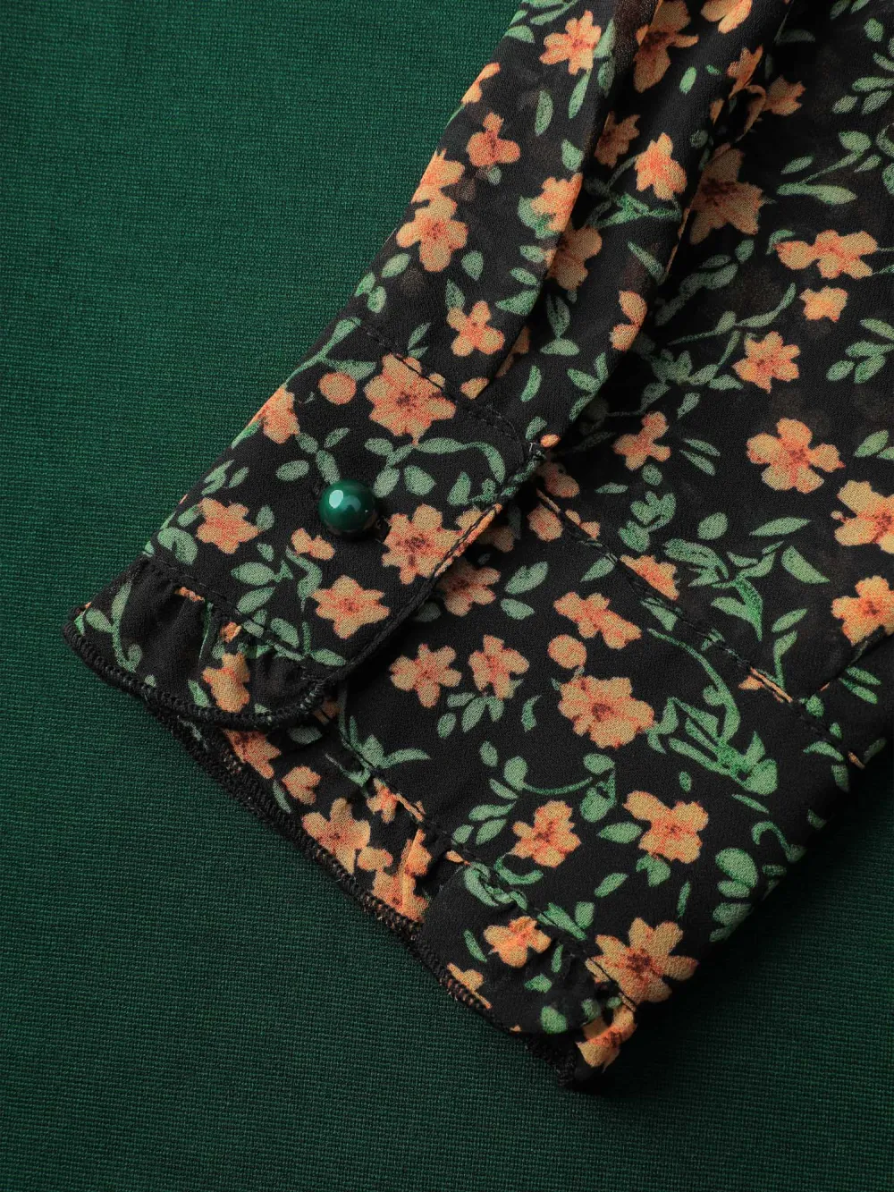 Chiffon Floral Print Stretchy Midi Dress