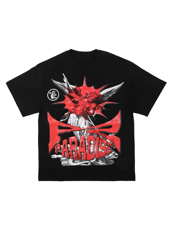 Vintage Short-sleeved Hellstar T-shirt -1454