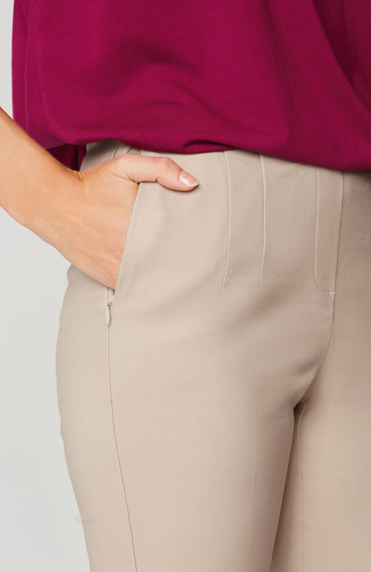 Versatile Cotton-Stretch Slim-Leg Pants