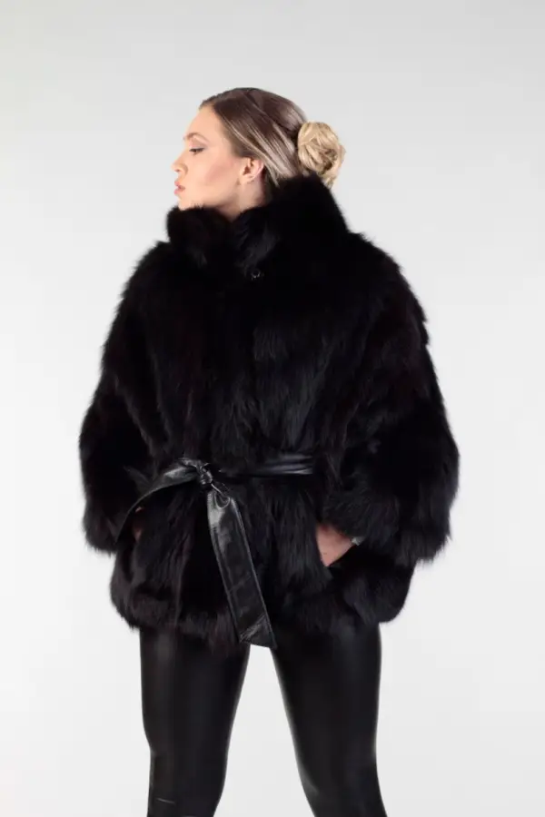 Black Fox Fur coat