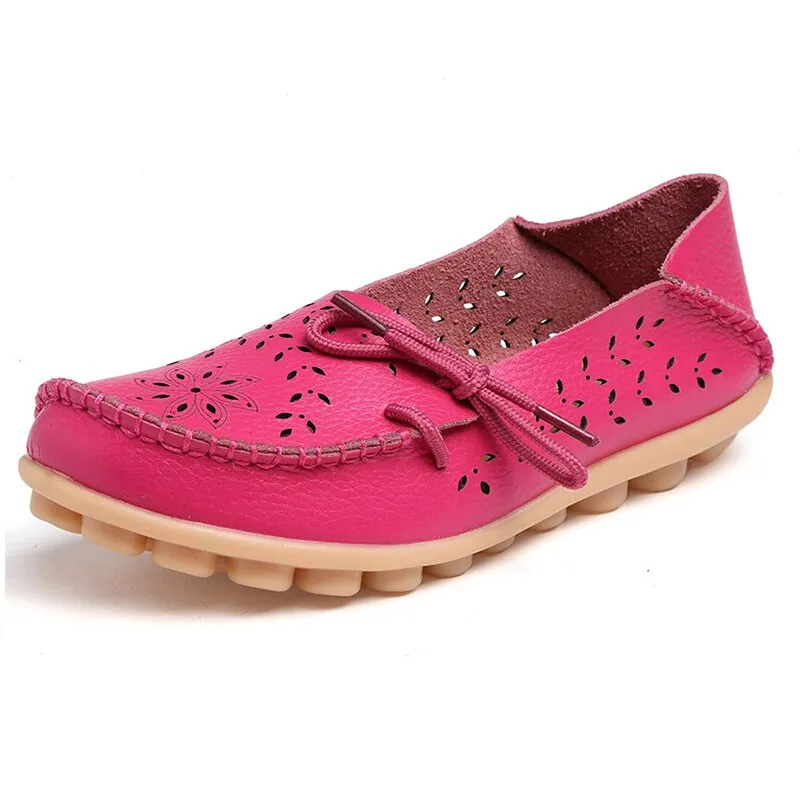 New Hollow Leather Casual Shoes