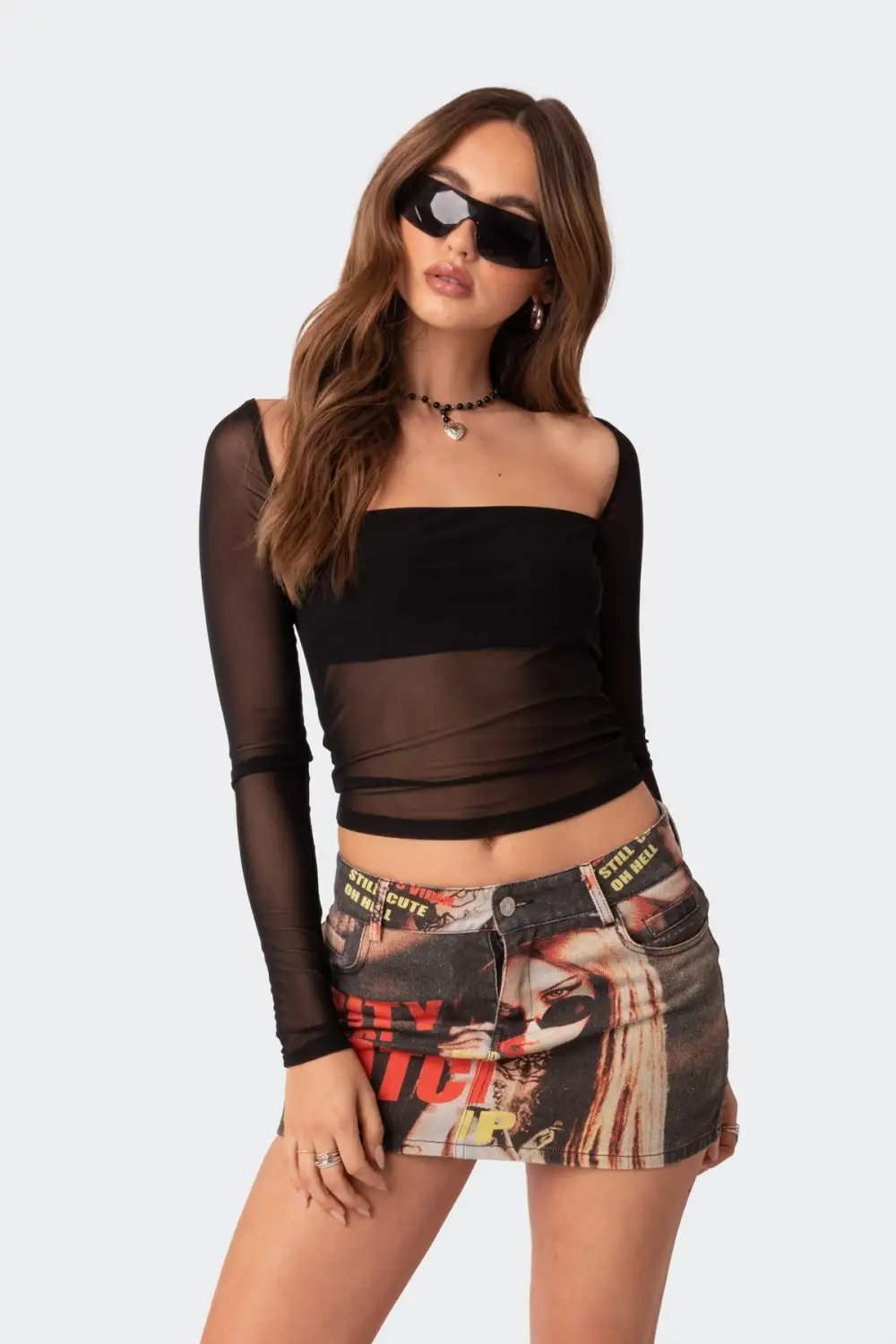 Marta Mesh Top