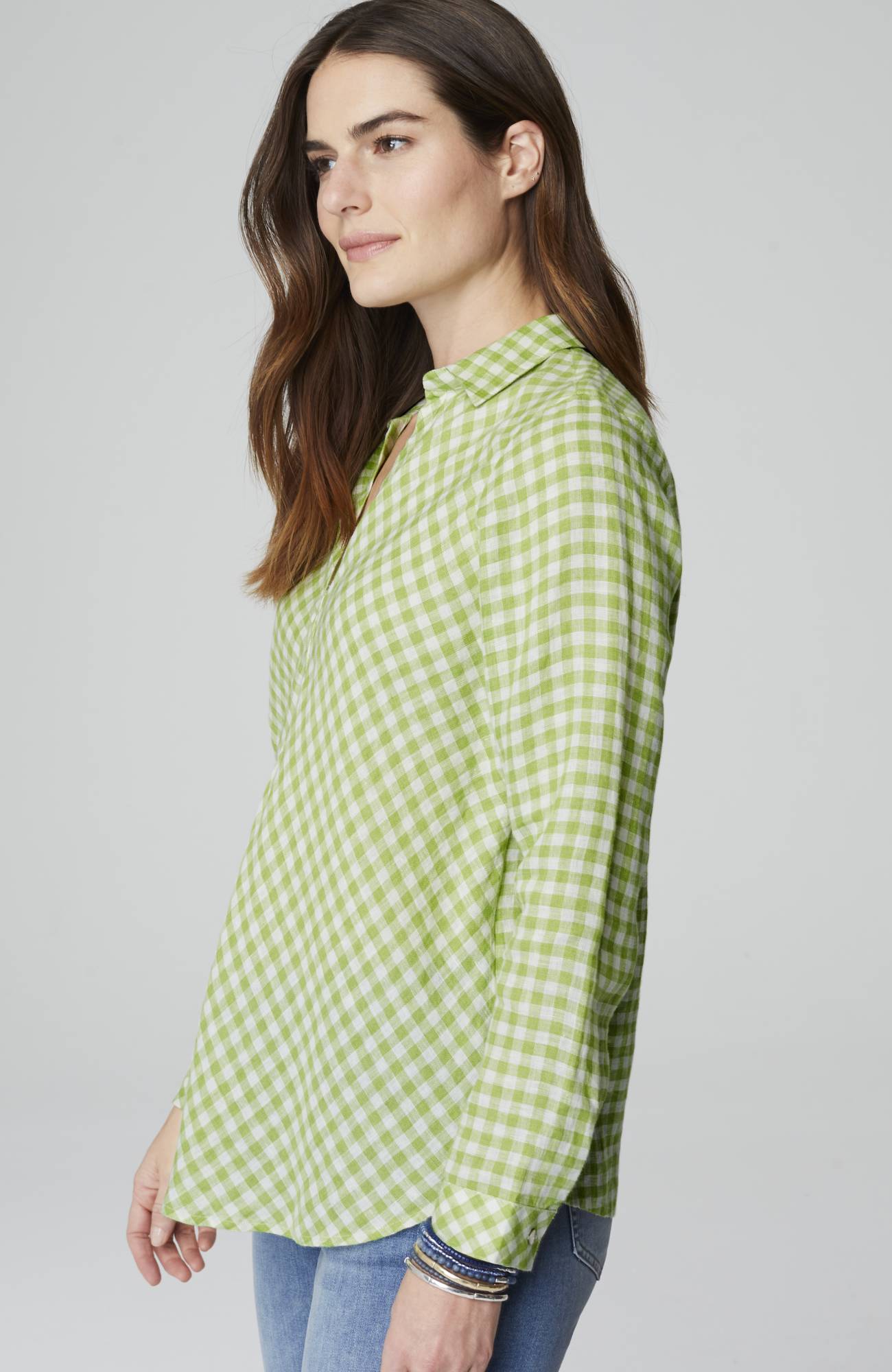 Linen Gingham Popover