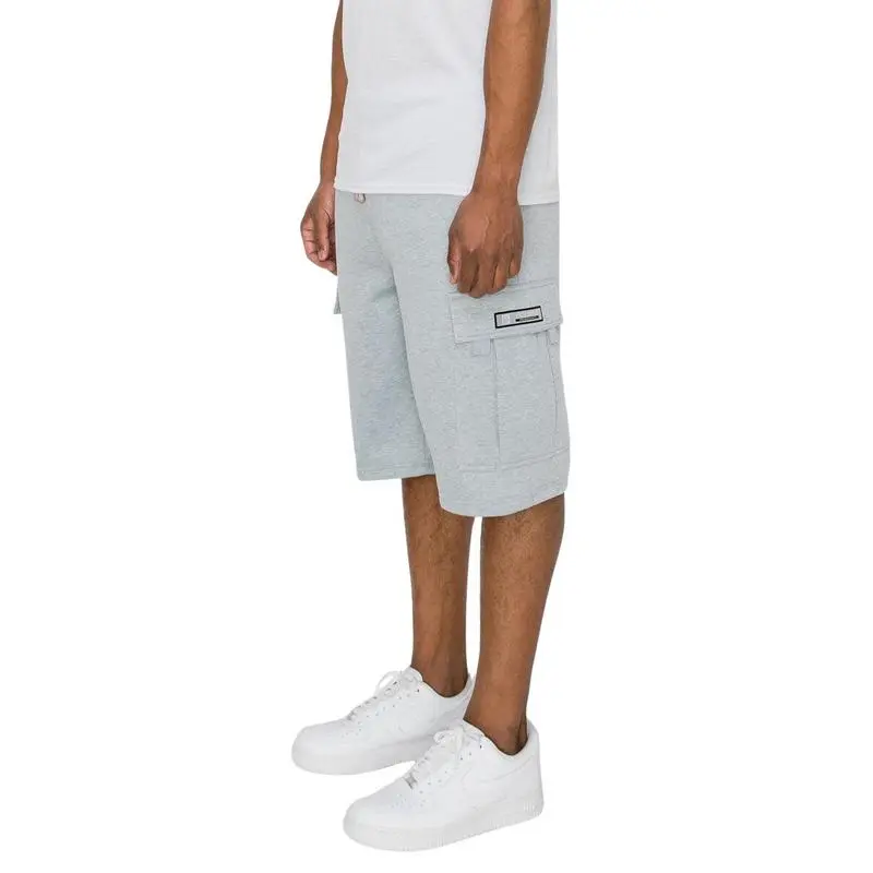 Baggy Fit Men’s Fleece Shorts with Functional Cargo Pockets