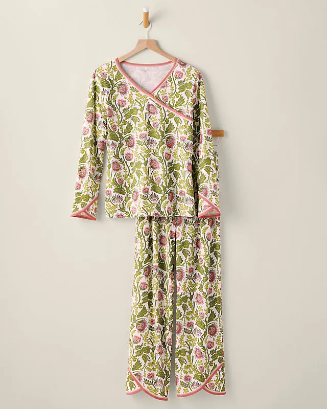 Asian Wrap Organic-Cotton Pajamas