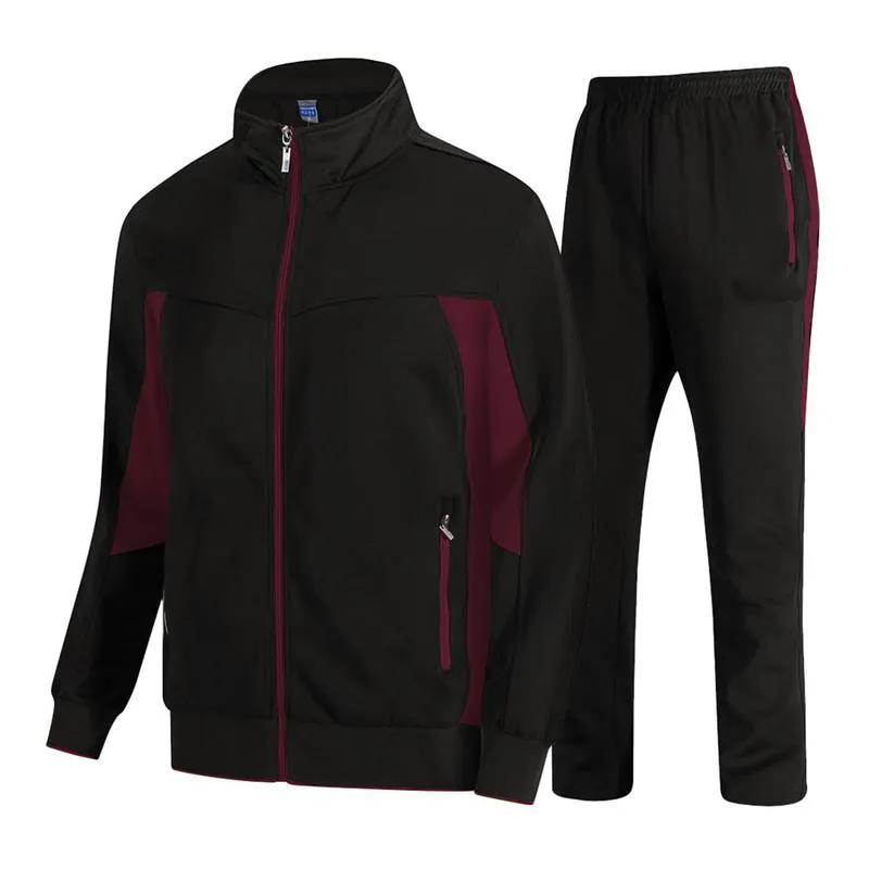 Men’s 2-Piece Tracksuit – Full Zip Jogging Set for Fall & Winter