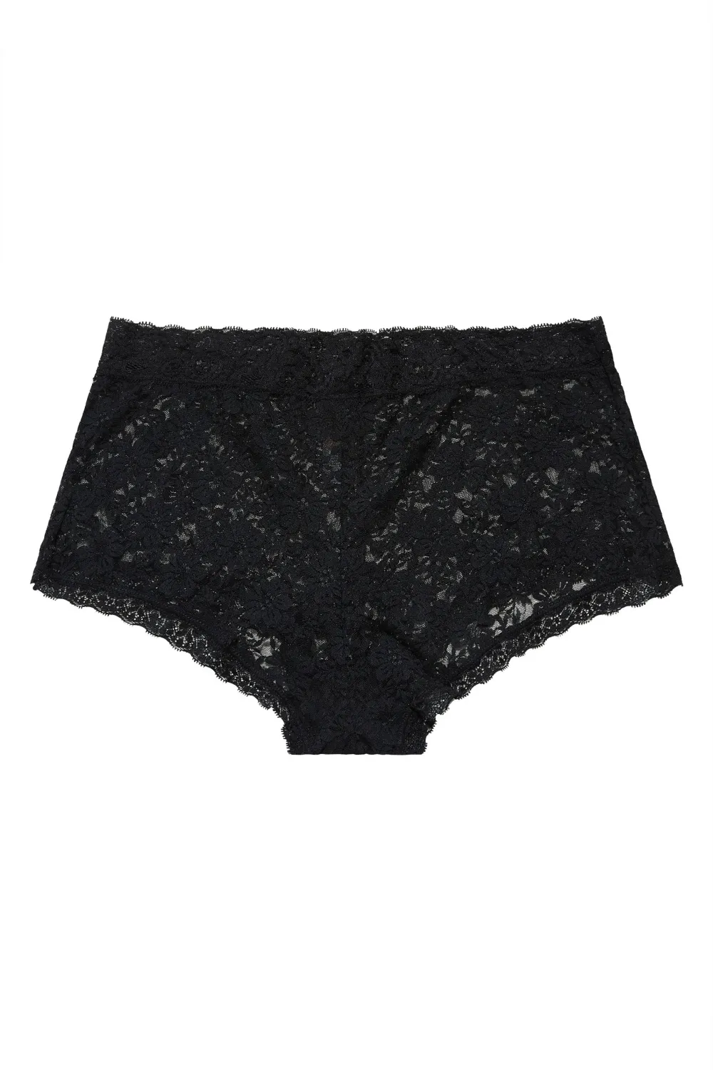 YOURS 5 PACK Curve Black Cotton High Waisted Full Briefs