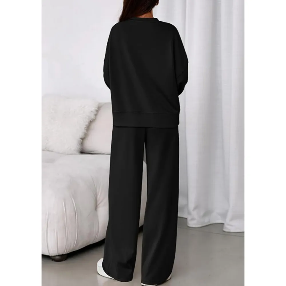 Women's Simple Casual Sports Two-Piece Set