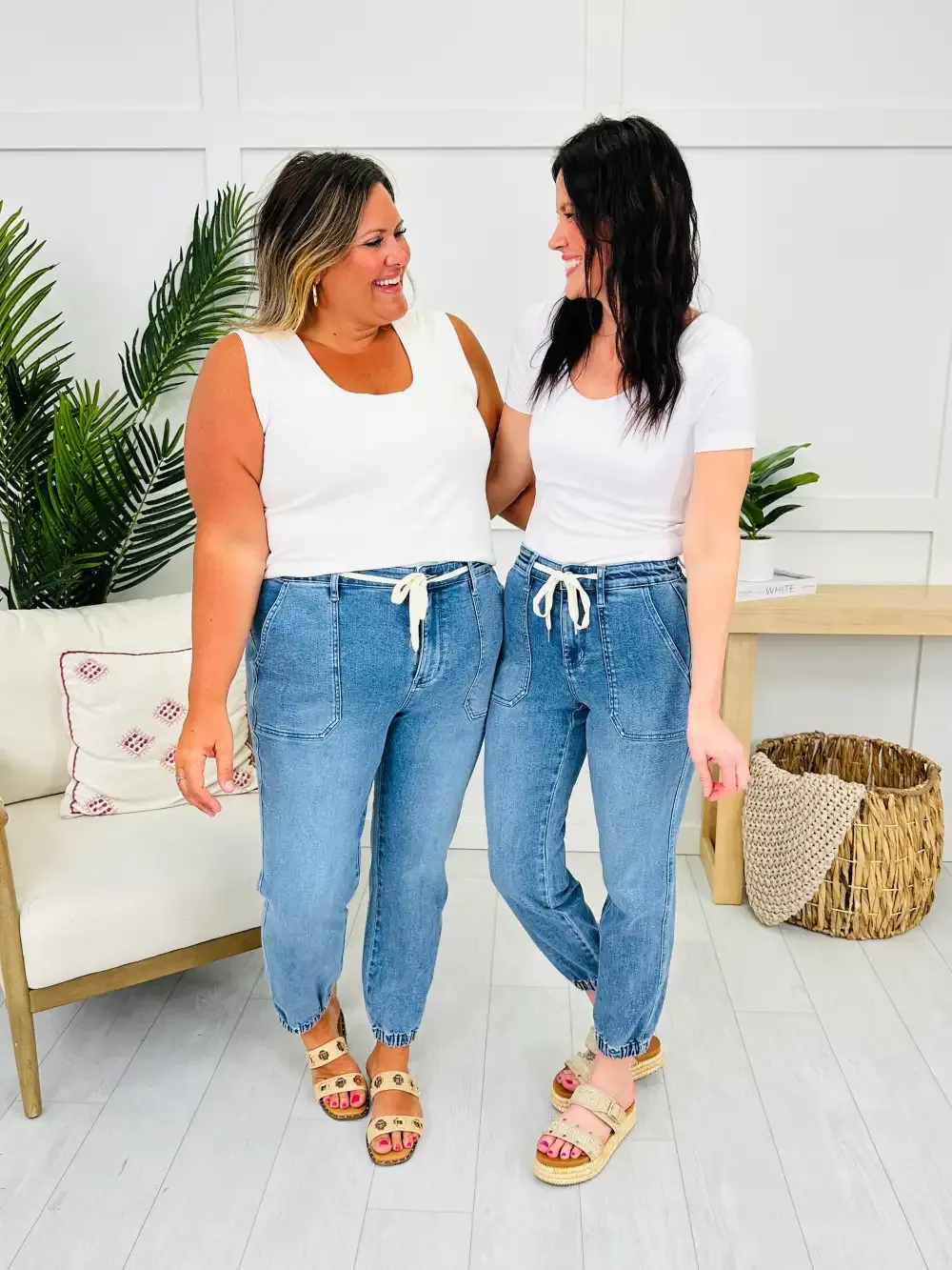 Judy Blue Chasing Comfort Denim Joggers