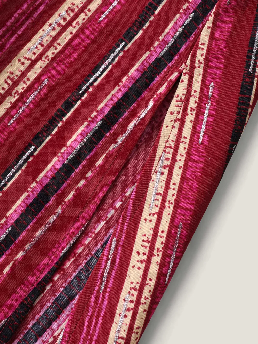 Colorful Stripes Spliced Cami Maxi Dress