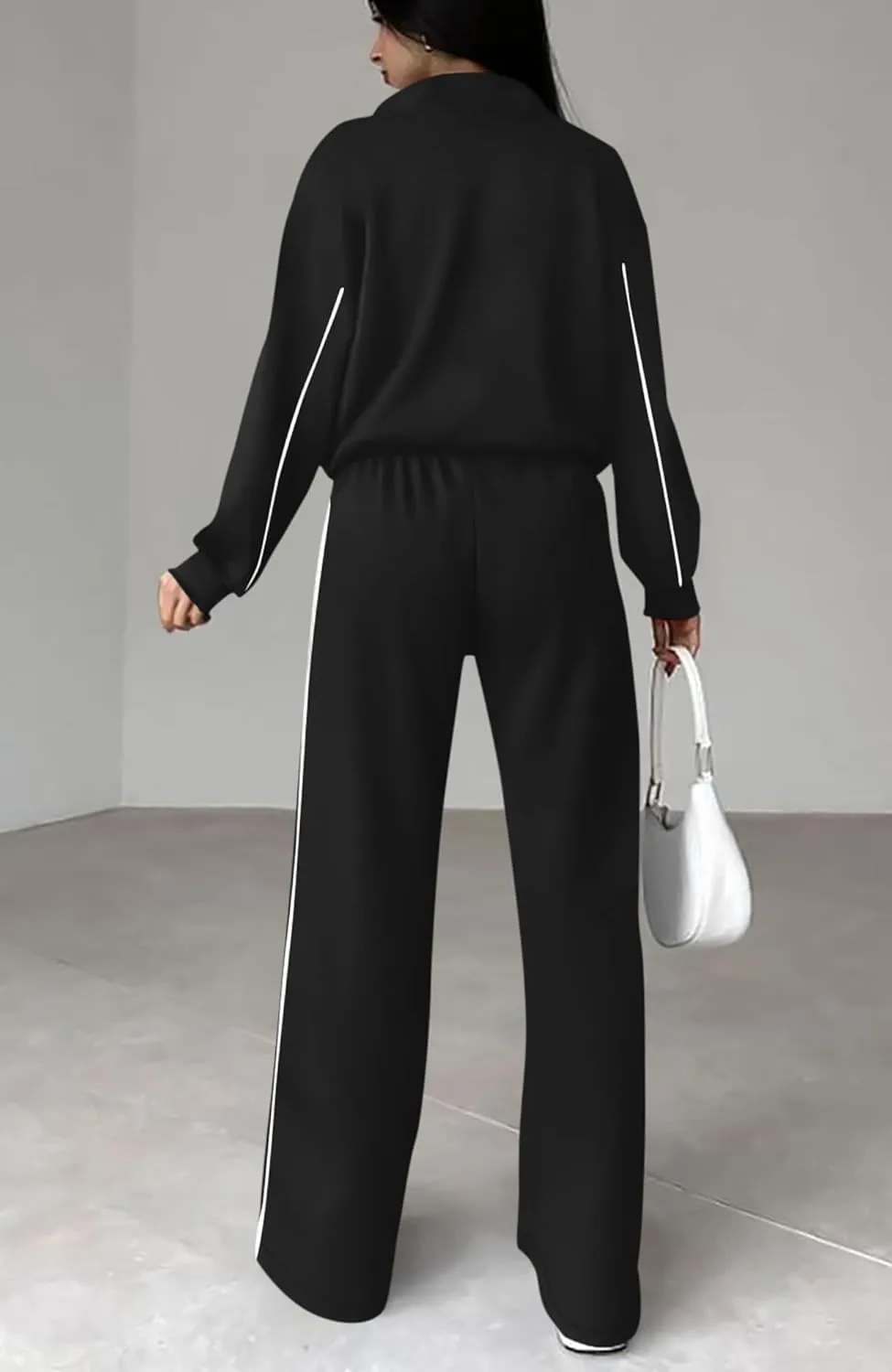 Women's Two Piece Tracksuit Fall 2024 Long Sleeve Jogger Sweatsuit Sets