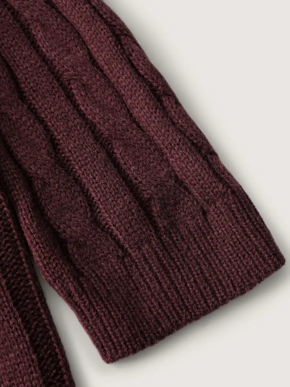 Twist Textured Notched Lapels Knit Cardigan